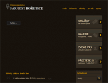 Tablet Screenshot of boretice-farnost.cz